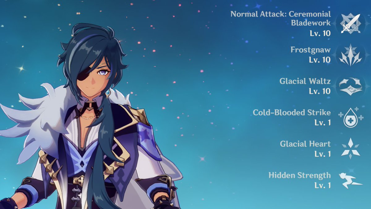 enocbwaap's tweet image. after one whole year of playing genshin impact, i've finally triple crowned the entire starter team