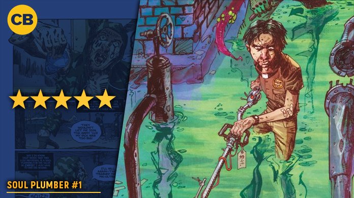 ComicBook's tweet photo. Our critic calls Soul Plumber #1, the newest release from DC Horror Presents, "a masterpiece." Read our full review right here: https://t.co/wisEezkMQk https://t.co/ojqT6bAFEg