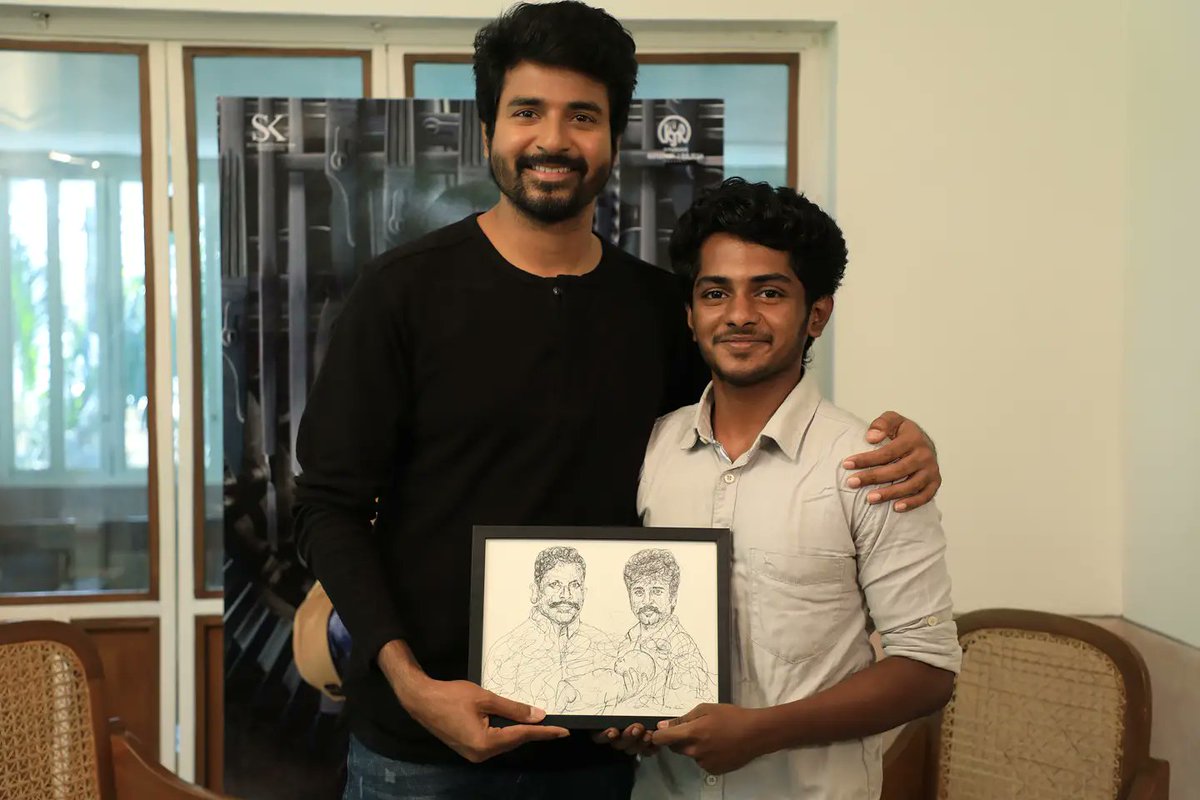 _artist_ruba's tweet image. Complete delight  @Siva_Kartikeyan anna ❤ 
Many Thanks #VJNikki naa #behindwoods 
#ChellammaGlimpse #Doctor #Sivakarthikeyan #art