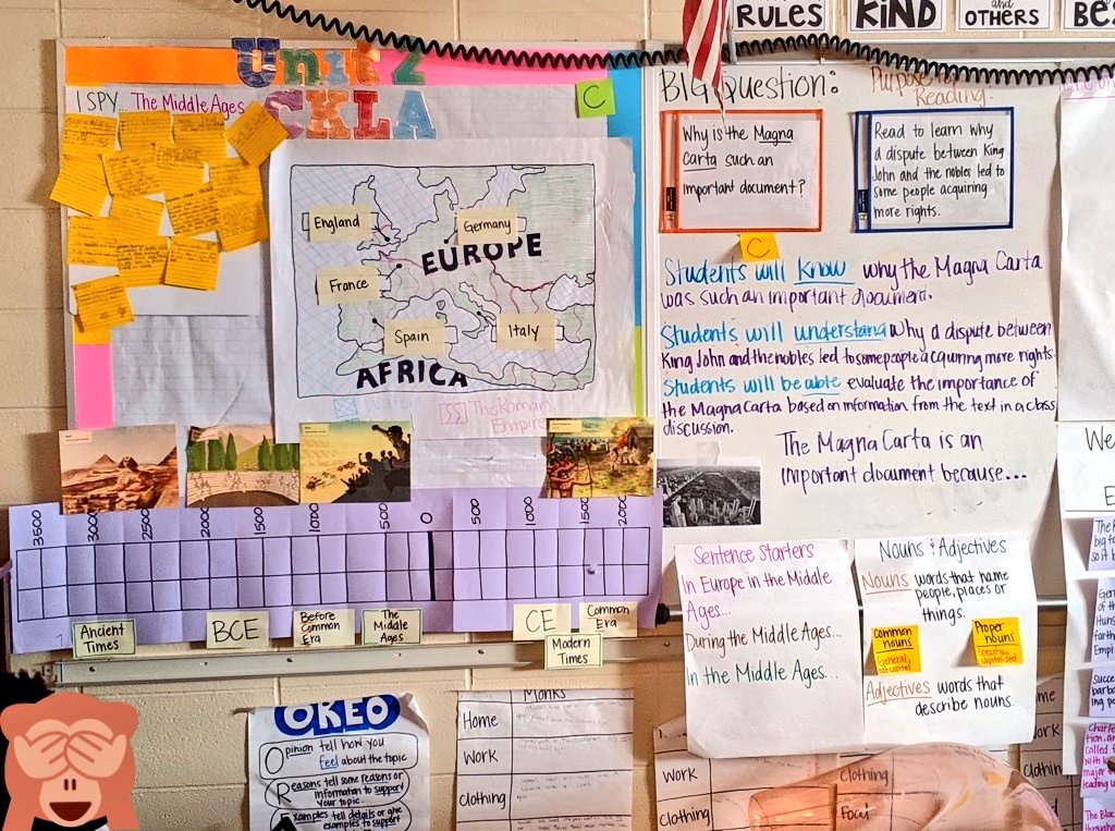 emytomita's tweet photo. One of the highlights of the learning walks with TNTP today @EckertES_AISD! Great teaching &amp; noticed your own touch in the #CKLA graphic organizer in Ms. Henson's class! @ELAtcher1 @Vianca2007 @OOT_AldineISD @amplify Grade 4 #MiddleAges @CurriculumMatrs https://t.co/bRuDyDtB1a