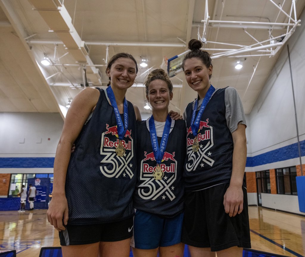 i loved getting to have a mini Missouri Valley WBB reunion this past weekend in Memphis playing in the Red Bull 3X tourney with these two. rivals to friends! basketball continues to bring great people into my life. forever grateful for this sport, even in “retirement”.