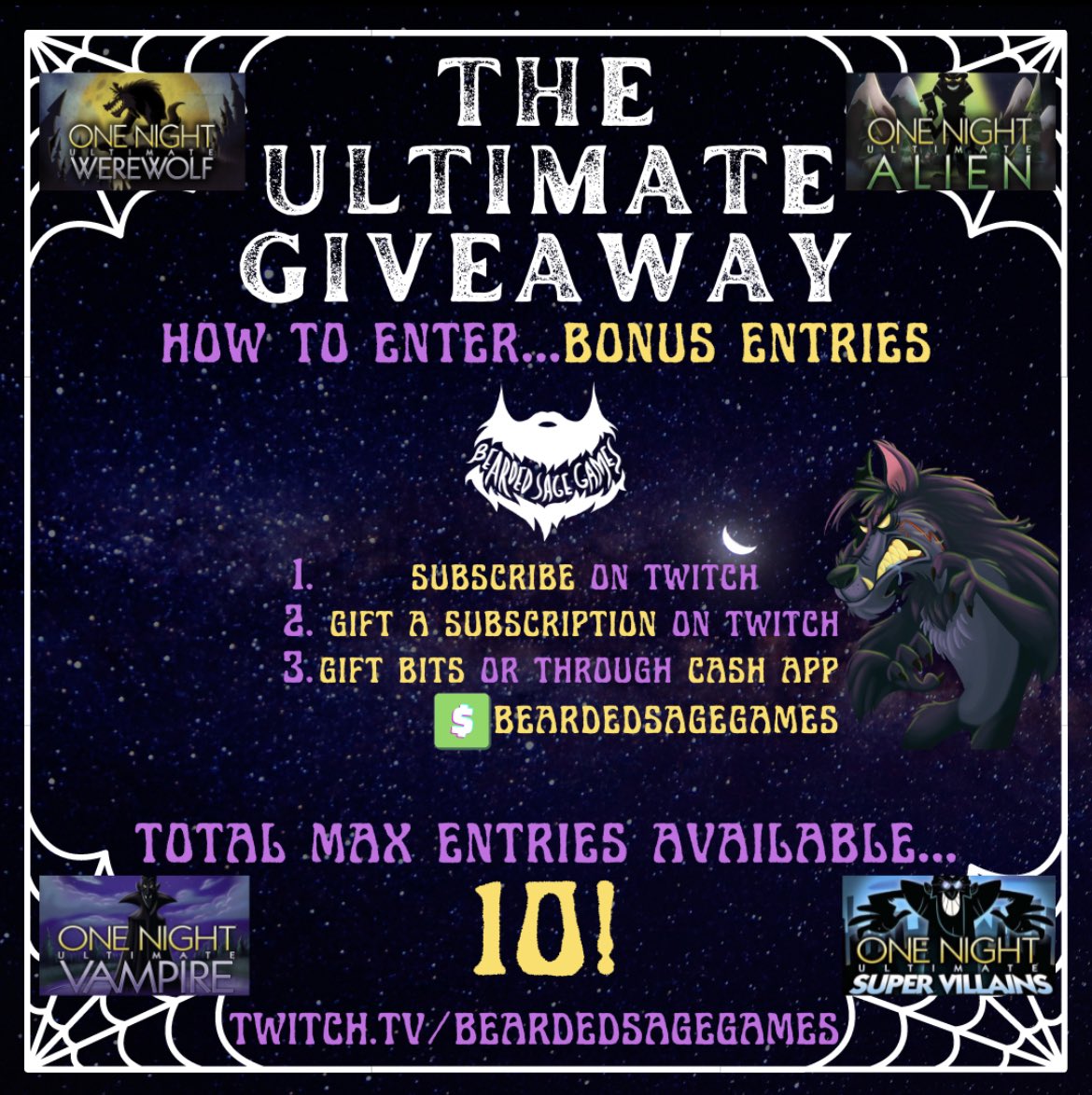 BeardedSageGam1's tweet photo. #boardgame #Giveaways with content from @beziergames on our #twitch channel for the celebration of our 1-year-anniversary. #follow #SupportSmallStreamers #subscribe be apart of the #funtivities #letschatboardgames #playmoregames #twitchstreamer 

*This is not a sponsored post* https://t.co/O8iSiX2WUm