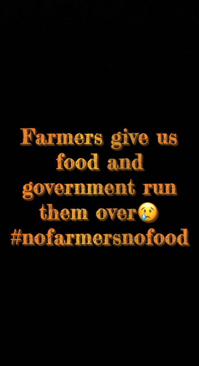 jazzyb's tweet image. #istandwithfarmers #NoFarmersNoFood