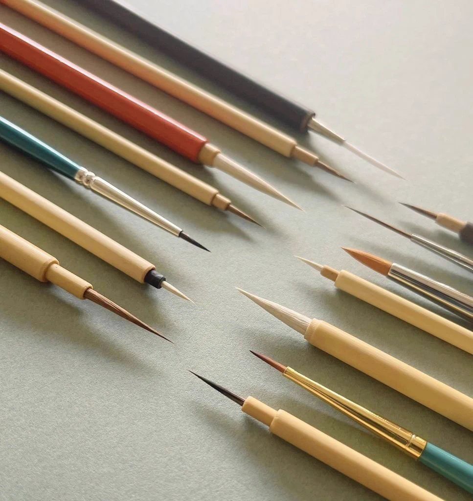 水彩画を描く方必見！「小さめの筆が欲しい」時に役立つチャート図！