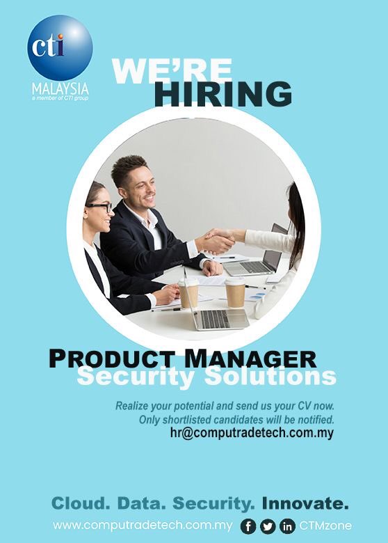 CTMZone's tweet photo. We’re hiring. Drop us your CV if you believe you have the experience, the passion and the ambition to realise your full potential with us...

Submit your CV to hr@computradetech.com.my https://t.co/2OgCwtwHYW