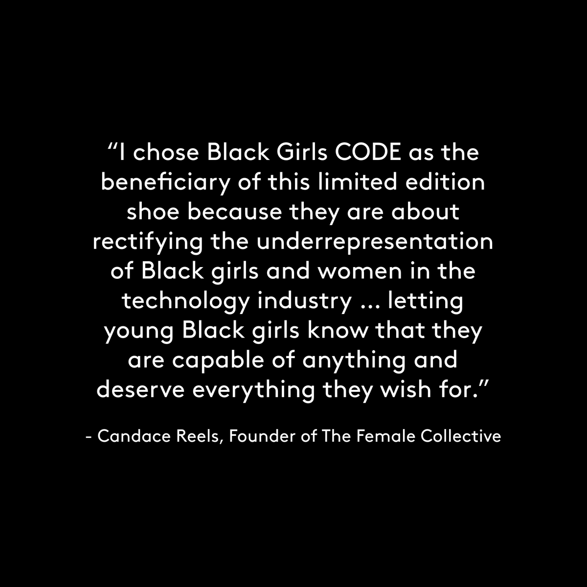 Happening tomorrow! Join <a href="/NaturalizerShoe/">Naturalizer</a>, the @femalecoll and Ewurabena Ashun of <a href="/BlackGirlsCode/">Black Girls Code</a> for an IG live chat about the importance of inclusivity, individuality and changing the narrative within our own communities. Tune into <a href="/Naturalizer/">Courtney Tyson</a> on IG.