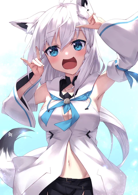 お誕生日おめでときーつね!!🎉🎉
#絵フブキ 