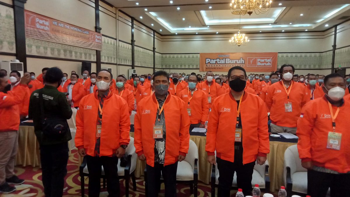 FSPMI_KSPI's tweet photo. Selamat dan Sukses Kongres #PartaiBuruh Mewujudkan Negara Sejahtera 💪💪

Jakarta, 4-5 Oktober 2021 https://t.co/XNSdVqf6x7