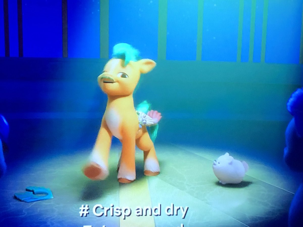 Eevachu's tweet photo. #MLPspoilers #LesbianPonyWatch Yeah, I’m drawing the tiny flying puffball dog first. https://t.co/yJymtY6n6G