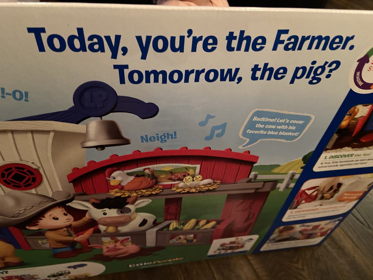 Is this children’s farm toy suggesting I might like to lead a socialist takeover of the farm…?