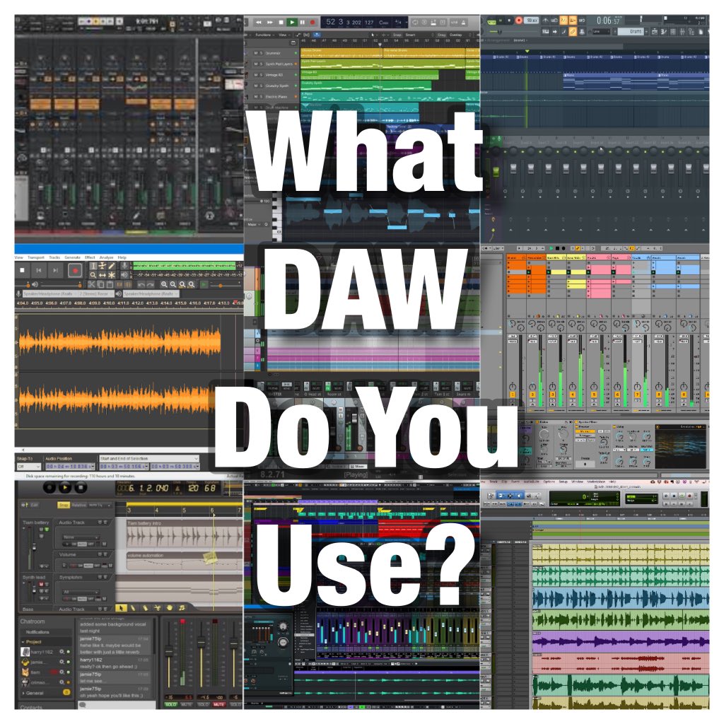 ProduceLikeAPro's tweet photo. What DAW do you use? #reaper #cubase #protools #protoolshd #nuendo #logicpro #logicprox #flstudio #luna #garageband #audacity #cakewalk #digitalperformer #harrisonmixbus #producelikeapro #warrenhuart #music #recordingstudio #recordingstudio #studioone #ableton #abletonlive https://t.co/tGlSZlJ0Ux