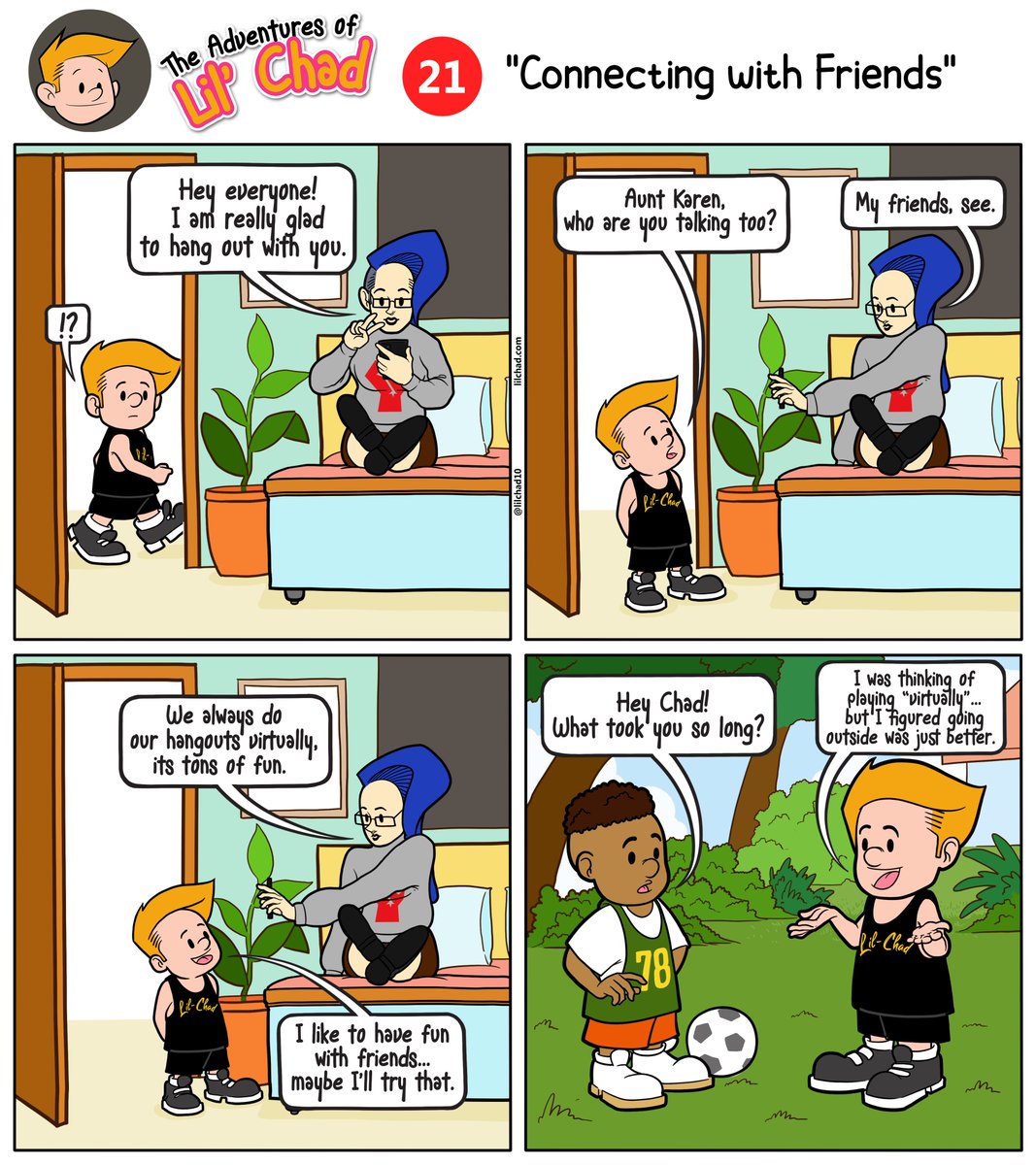 LilChad10's tweet image. Virtual sounds cool, but playing outside with your friends is better. #lilchad