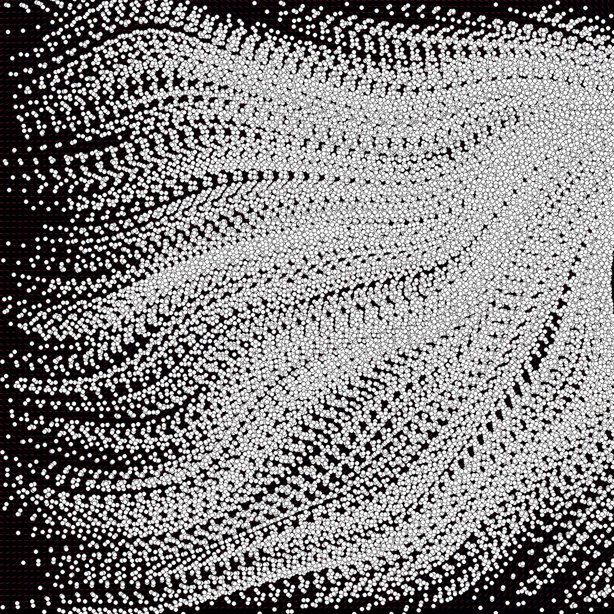 david_mar's tweet image. #flowfields Perlin5 with params 12,10