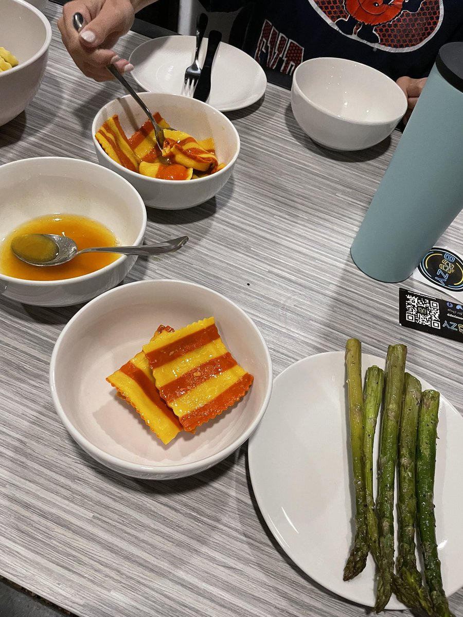 Emilyrawson123's tweet photo. Made lobster ravioli with brown butter sauce tonight. Definitely not your average college student dinner lol #NHsmc https://t.co/4ScAggviRs