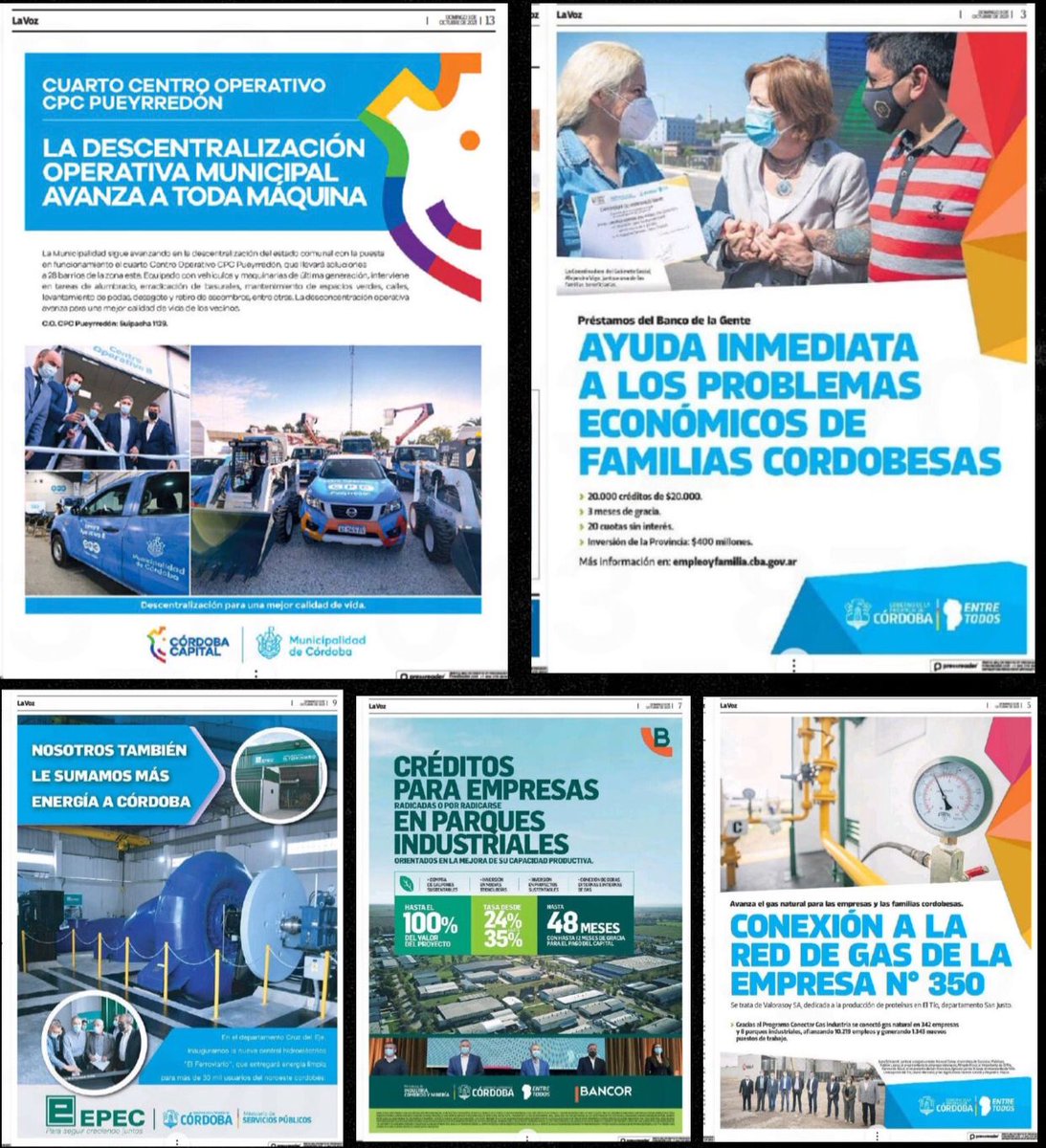 CaserioCarlos's tweet photo. Con los recursos de las y los cordobeses el gobierno provincial, la municipalidad de Córdoba y las empresas provinciales venden humo gracias a los groseros presupuestos con los que cuentan. Son comunicaciones que están pensadas únicamente en tono electoral. https://t.co/0IZIoBGHPG
