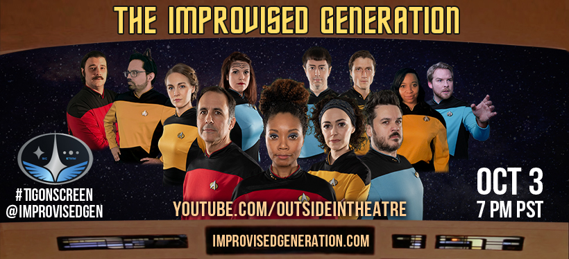 I'm so happy that #Trek is trending, so let's keep it going!

In less than an hour we've got a FREE improv show you can watch on Youtube, inspired by Star Trek: The Next Generation! It's so much fun!
<a href="/ImprovisedGen/">The Improvised Generation🖖🏾🖖🏼🖖🏽🖖🏿🖖🏻</a> #TIGOnScreen

Click here to watch it:
youtu.be/6Y0_oHSM3_Q