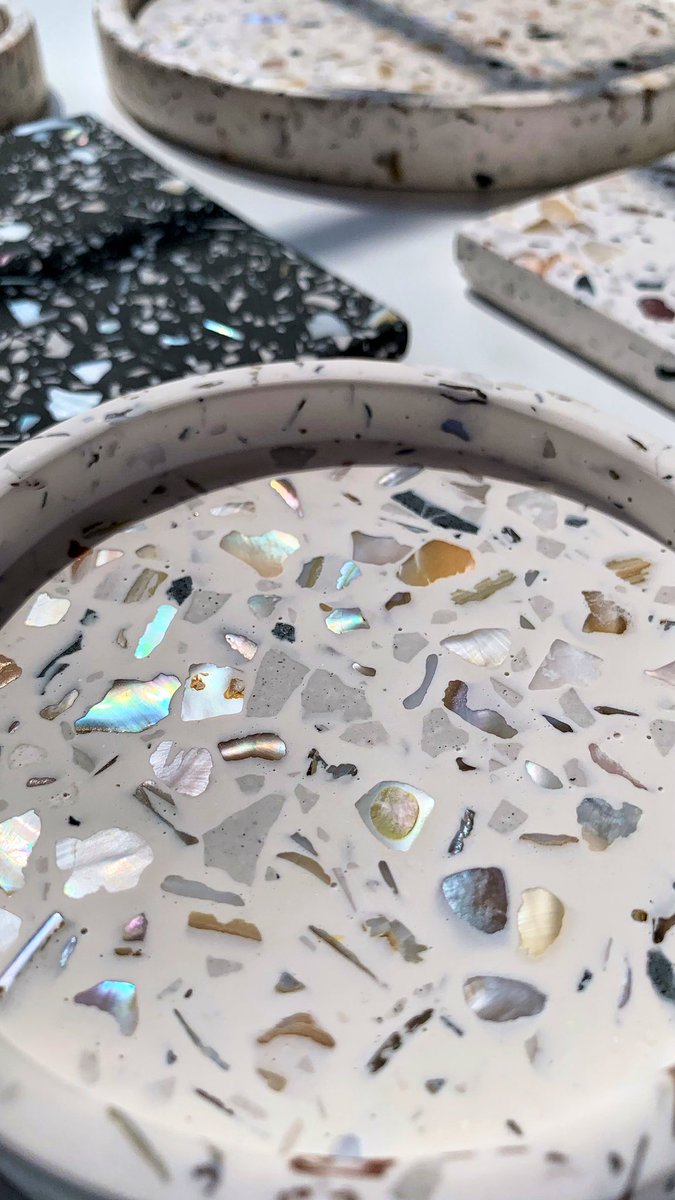 Restocked #jesmonite #terrazzo #homedecor #madeintoronto