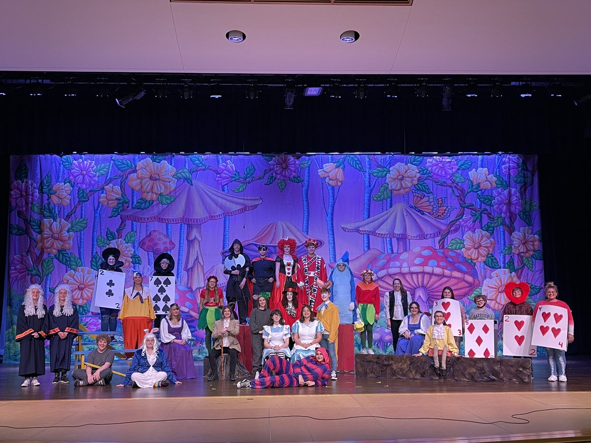 Great job to the cast and crew of Alice in Wonderland! We couldn’t be prouder of the story you created!