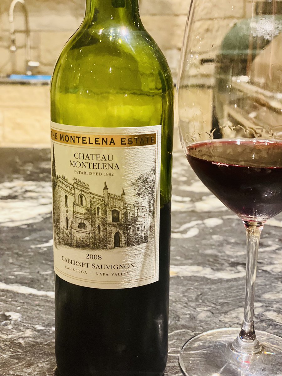 Chateau Montelena 2008 Cabernet Sauvignon. Calistoga, Napa Valley. Sunday choice! #napa #winelover