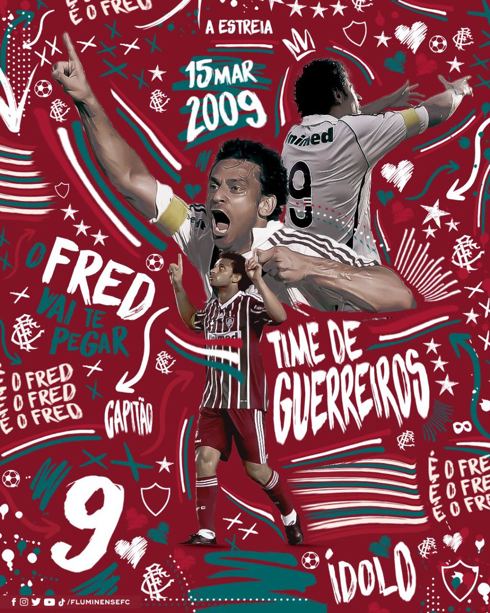 FluminenseFC's tweet image. 12 anos do início de uma história de amor em Verde, Branco e Grená. Feliz aniversário, ídolo. E obrigado por tudo, muito obrigado. #VaiTePegar #SemanaFred