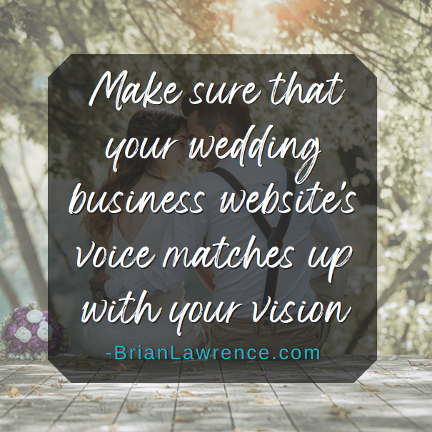 weddingwiseguy's tweet image. Your site copy has the chance to speak to potential clients before you do. Does it represent your vision and communicate all that you have to offer? Remember couples skim rather than read fully. Keep it visual, concise and compelling.  Want to discuss more insights?  

#protips