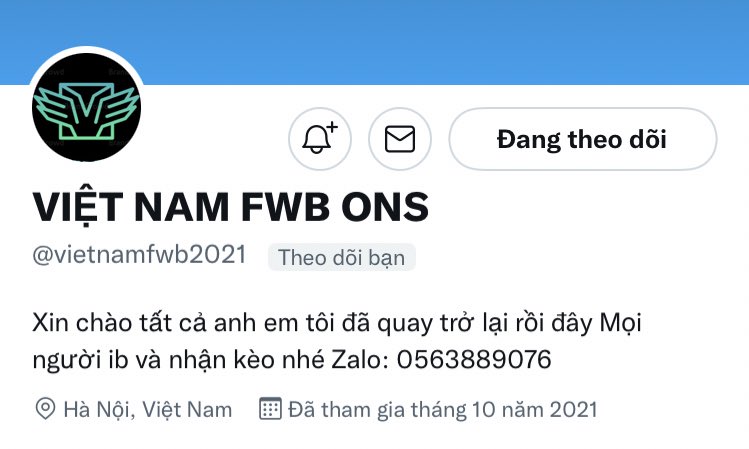 bapbaotram's tweet photo. Trâm mún set kèo 
Mọi người ib cho Anh Đường nha❤️
@vietnamfwb2021
Zalo: 0563889076 https://t.co/0XmlAWilOX
