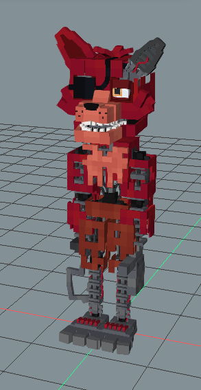 03Aaron_ on X: Withered Foxy model made by me #FNAF #mineimator