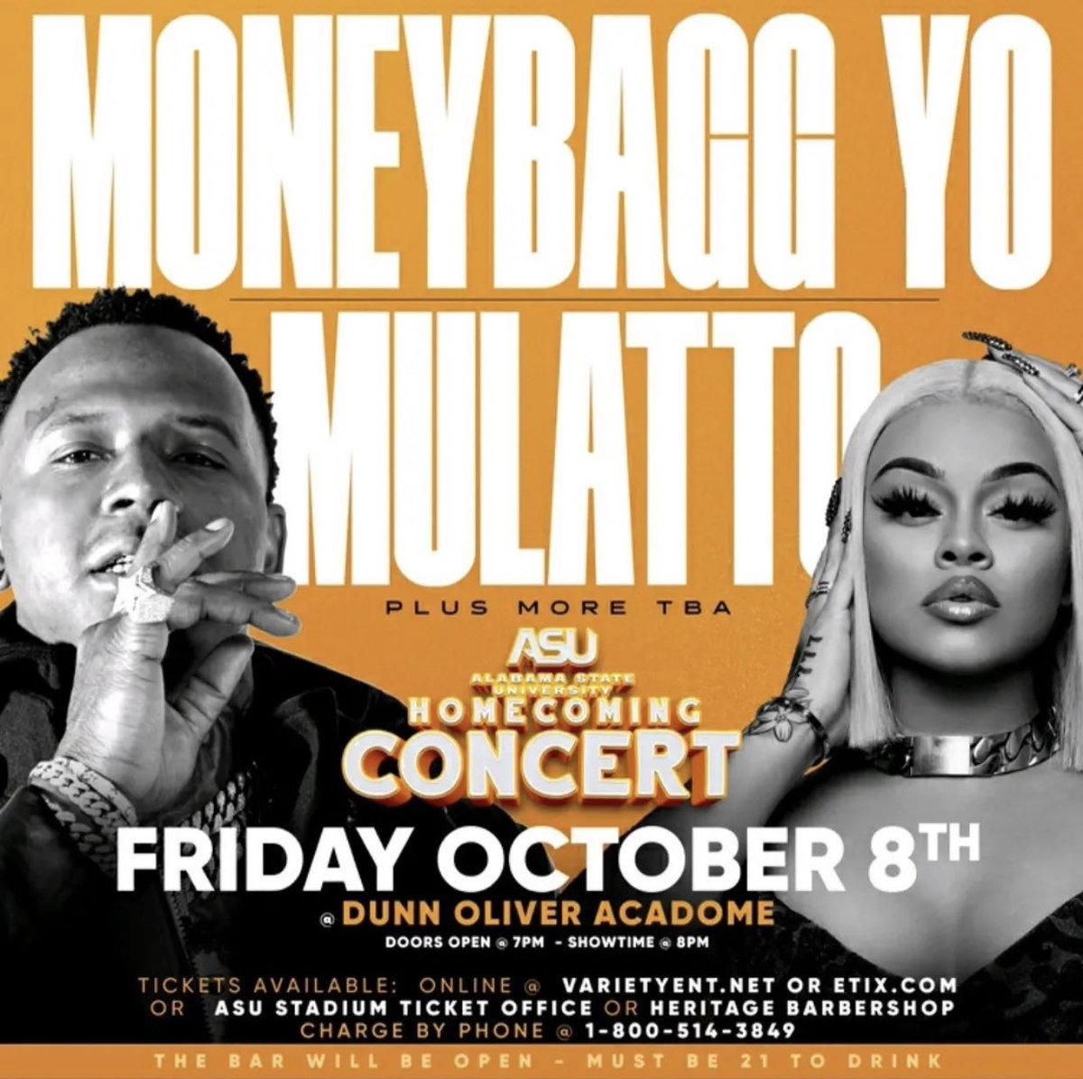 DoYaThangENT's tweet image. 🚨It’s Time to Find Your Cup🚨

October 8th @DoYaThangENT @JoBloProduction @therealfieldz @ALPromotionn @intlroadrunners Link up for a Legendary Night‼️

@MoneyBaggYo x @Latto🎰 

The Return of MyPlace🤯

🎟 at DYTstyle.com

#Bamastate #myasu #myaum #Skegee No Access🚫