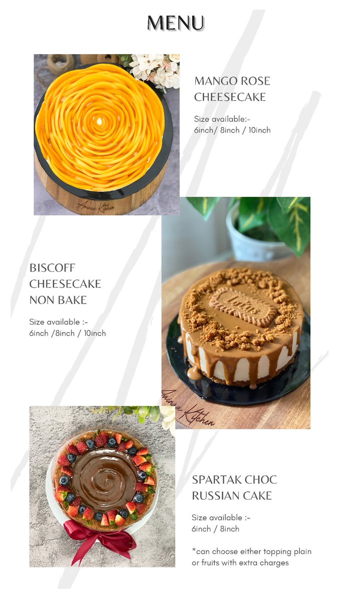 Anmzln's tweet photo. Assalamualaikum semua. Jemput tengok menu menu drpd @aainaakitchen atau boleh visit kami di instagram 🥰

Jom support local business ✨
Insyallah kami buat yg terbaik utk customer2 yg beli ❤️ https://t.co/QdcIJiRDKE