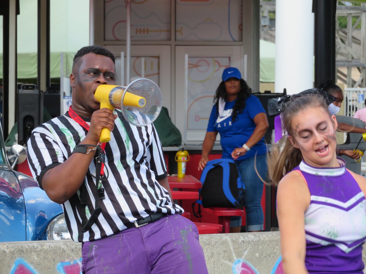 As we wind down the weekend, a reminder to wake up tomorrow morning and attack the week with the energy of Reggie the Referee of <a href="/Carowinds/">Carowinds</a>’ Meat Cleaver High Pep Rally.