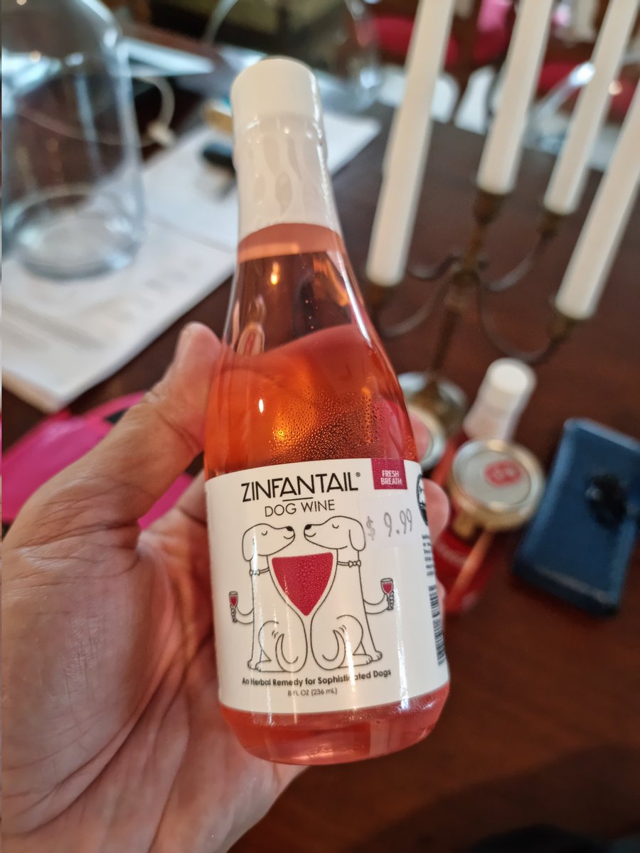 would you like some wine, #ottobots? 🍷 #zinfantail #dogwine