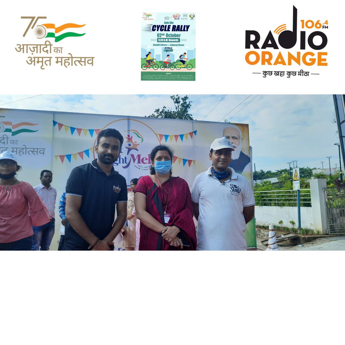 AshitaJuneja's tweet photo. Aazaadi ka amrit mahotsav.. An amazing event by @smart_jabalpur on gandi jayanti covered by @radioorangefm @jmcjabalpur https://t.co/xZBt0J5MX4