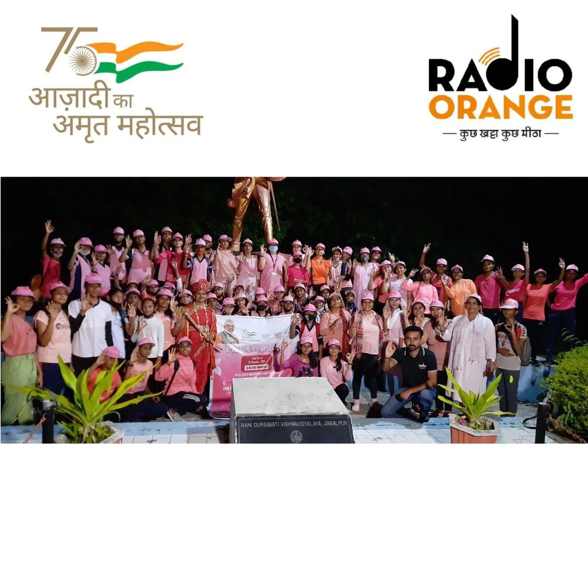AshitaJuneja's tweet photo. Aazaadi ka amrit mahotsav.. An amazing event by @smart_jabalpur on gandi jayanti covered by @radioorangefm @jmcjabalpur https://t.co/xZBt0J5MX4