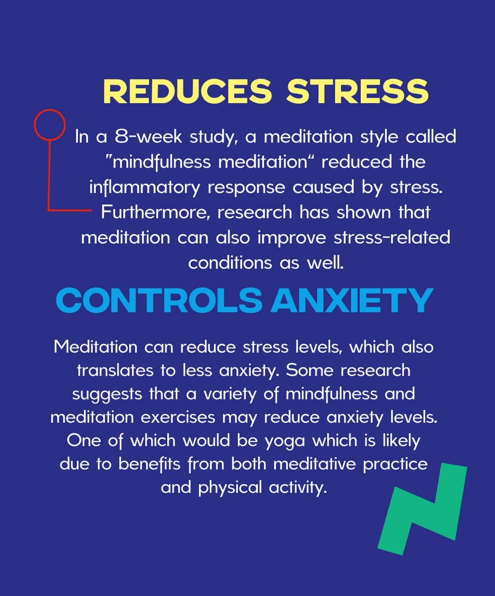 TheAWFT's tweet photo. A healthy outside starts from the inside. 

Meditation is something that anyone can do anywhere to improve one’s mental and emotional state. Here are a few science-based facts to get you started! 😌 https://t.co/ZiOgl8Cd3R