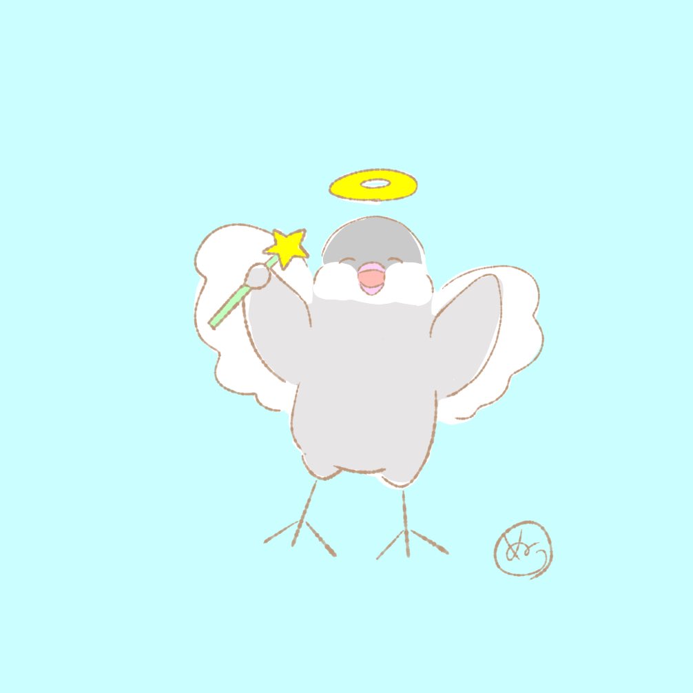 nu0mochi's tweet photo. 天使の日のもちもち🐥👼
昼休み後もゆるっといこう〜🐥
#文鳥 #イラスト #ゆるいイラスト #天使の日 #illustration #angal #천사 https://t.co/i6peeFCcHF