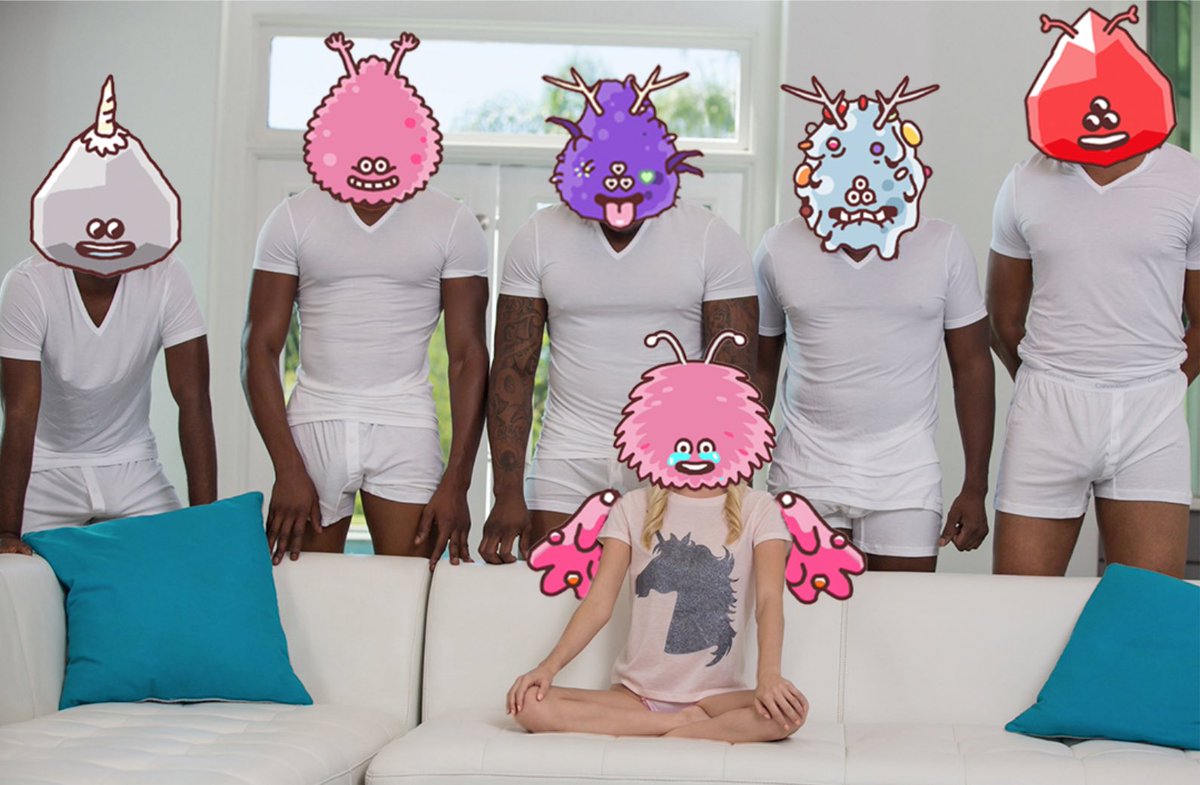 jacksonspounds's tweet photo. Mood for first week of breeding 🥰  @MonsterBudsNFT https://t.co/cC8c3pRVVs
