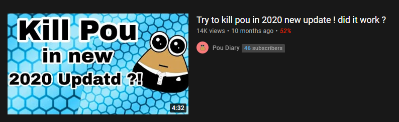 How to KILL Pou😵😵 (NO CLICKBAIT!) WORKS 100% : r/okbuddyretard