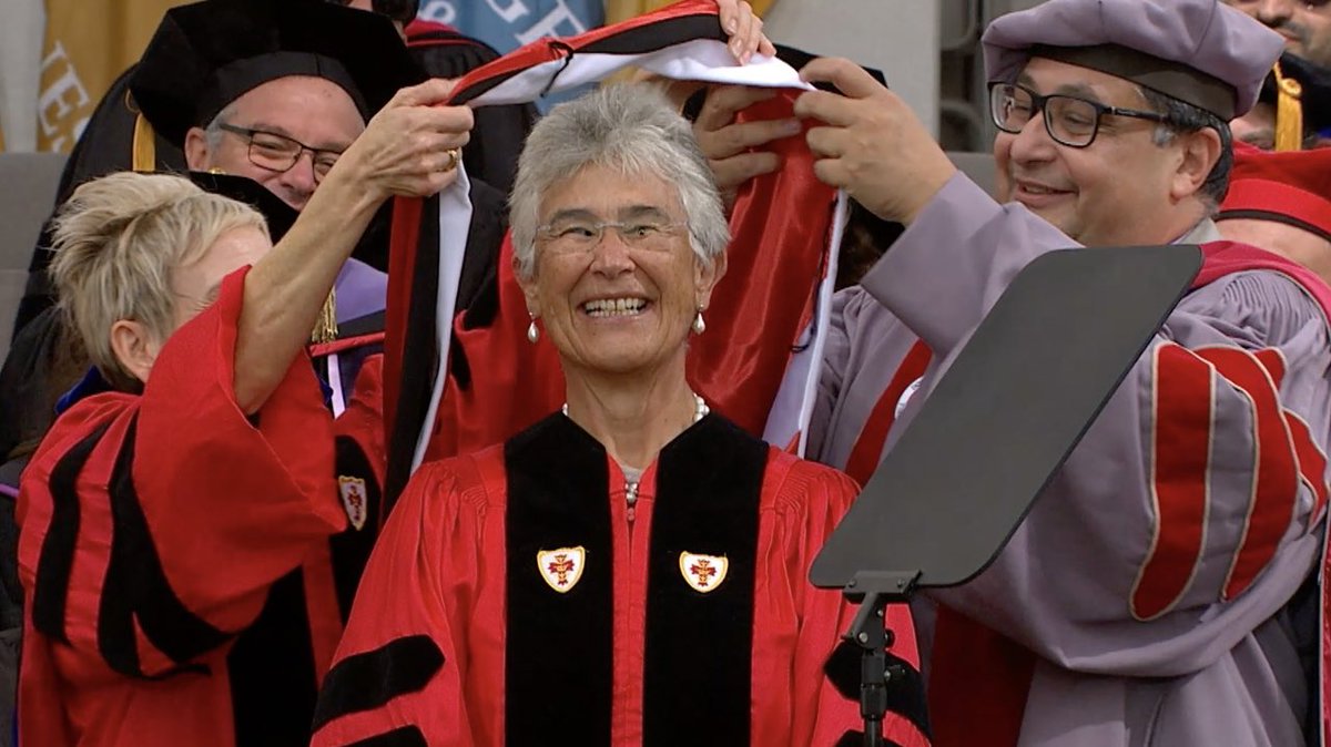 AdilNajam's tweet photo. An uplifting and inspiring day at Covid-delayed Commencement for #BU2020.
Beaming with #PardeePride as I presented @BUPardeeSchool degree graduates and again as I hooded friend, role-model and now BU Honorary Doctorate Recepient @Y_Kakabadse, former President of @WWF & @IUCN. https://t.co/tr1JxlVkHA