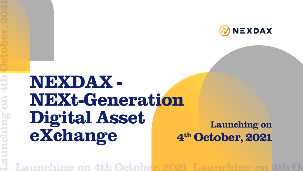 nexdax_exchange's tweet photo. NEXDAX - NEXt-Generation Digital Asset eXchange Launches Today
NexDAX is in-place for user from all over the world with our credibility, convenience and transparency from this remarkable date, October 4th 2021.

Details: https://t.co/Li2W4LlZ8Z https://t.co/0ru8kZyoUd