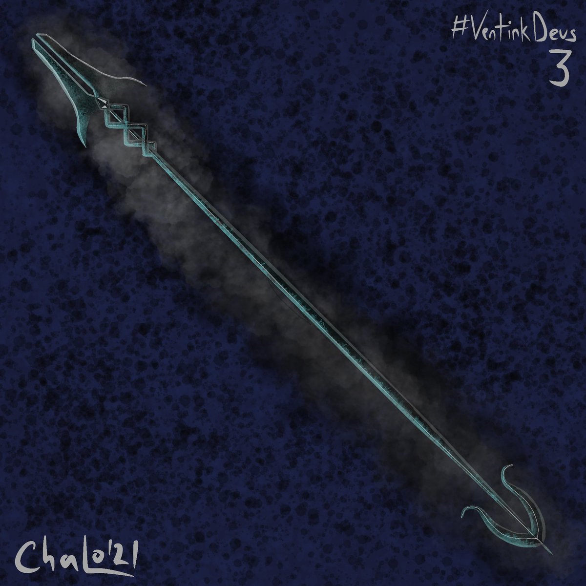 ChaloChocorrol's tweet photo. Va el día 3 de #VentinkDeus, la #LanzaOscura, que acabó con gigantes.
#VentiDeusFanart #VentiDeus #Procreate https://t.co/fgQLvWxQqr
