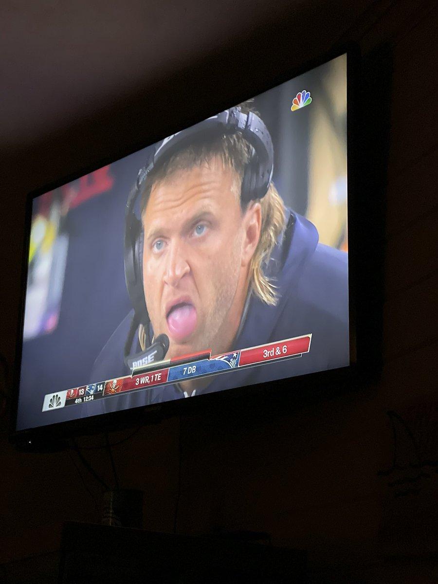 I think the NFL should make “Illegal Use of Face” a call, starting with Steve Belichick. #NFL #BucsvsPats #Buccaneers #Patriots #SteveBelichick #illegaluseofface