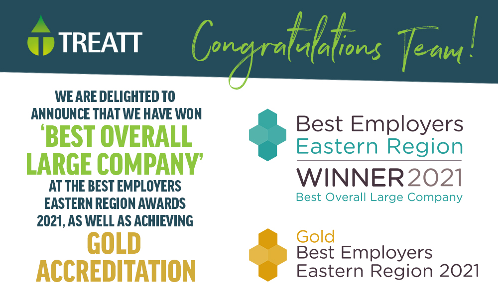 Guess who won the Best Employers 2021 award for best overall large company and gold accreditation last week… WE DID! 🍾

Congratulations to everyone at Treatt. People are the heart of who we are.

#bebestemployer #treatt #community