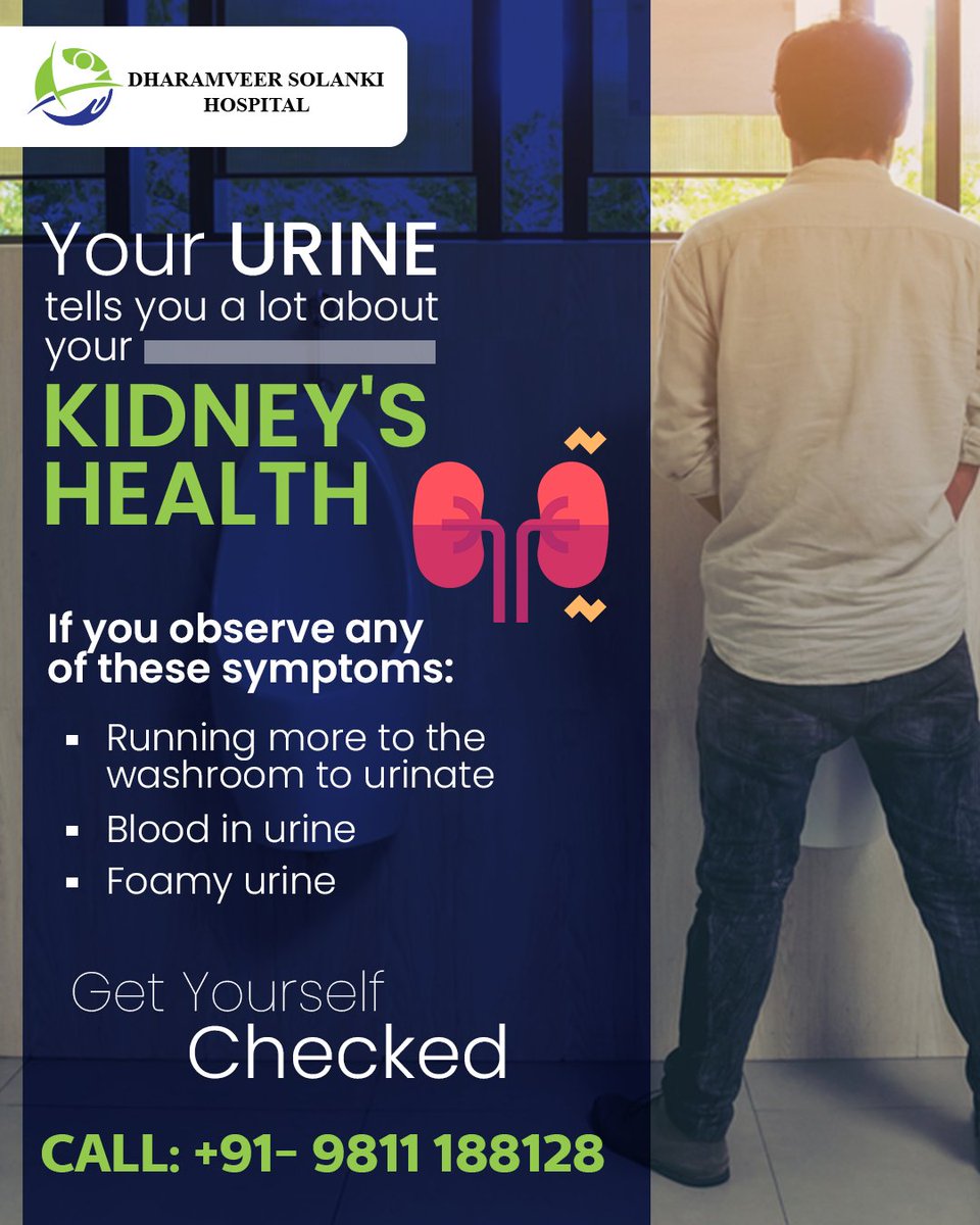 Your urine tells a lot about the kidney's health.
#DSH urges you to look out for the symptoms in the urine and reach out to a doctor for help. Early detection can prevent any unpleasant situations later.
#kidneydisease #kidneystones #kidneyhealth #kidneyfailure #kidneyinfection