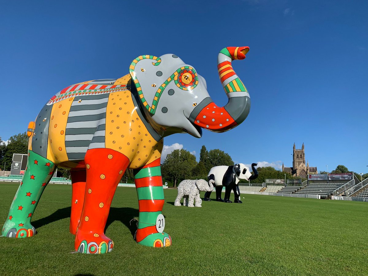 WarrensOfWorc's tweet photo. It’s #WorldAnimalDay2021! As well as celebrating the Asian elephant our herd pay tribute to others in the animal kingdom, including ‘Dare To Bee Different’ &amp; ‘Panda’ here 🐘🐝🐼

Our Farewell Events continue this week. Hope to see you there! https://t.co/K94k3yCP6q https://t.co/n9C07YCxq7