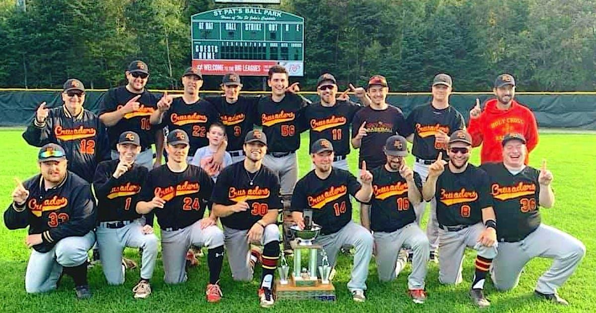 StJohnsTelegram's tweet photo. King helps take the crown as Holy Cross claims first St. John's senior baseball championship in nine years | Saltwire https://t.co/mleAPUmoqj https://t.co/r3p3TFlZ6J