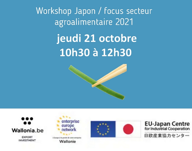 EU-Japan Centre, en collaboration avec EEN Wallonie, propose un webinaire à destination des producteurs et exportateurs wallons pour se familiariser avec le marché japonais et les procédures d’exportation vers le Japon awex-export.be/fr/medias/work…