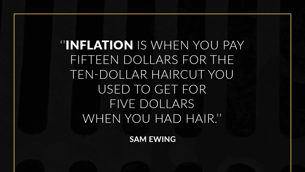 It's funny because it's true.
Say NO to #inflation.
