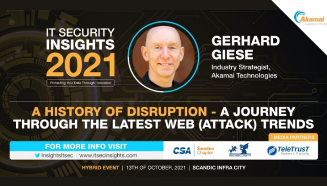 Join <a href="/gerd_giese/">Gerd Giese</a> at <a href="/InsightsITSec/">ITSEC-INSIGHTS</a> as he shares how corporations are fighting the latest #cybersecurity threats. Register here. <a href="/Akamai/">Akamai Technologies</a> #infosec bit.ly/3l852vb