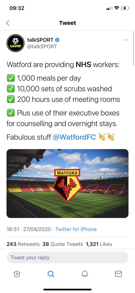 hyena4's tweet image. TalkSPORT - and it shows why Watford have no class

Also TalkSPORT 

#watfordfc 

…