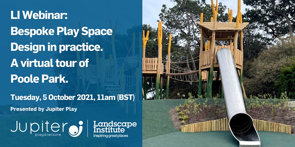talklandscape's tweet photo. Don't miss a webinar from @JupiterPlay tomorrow on Bespoke Play Space Design: https://t.co/pWXAVXIKh4
It will take you on a virtual tour of Poole Park, with unique insights from the bespoke play space designer, the contracts manager and... #BCPcouncil. #playspace #playspacedesign https://t.co/RlGmZPGVV9